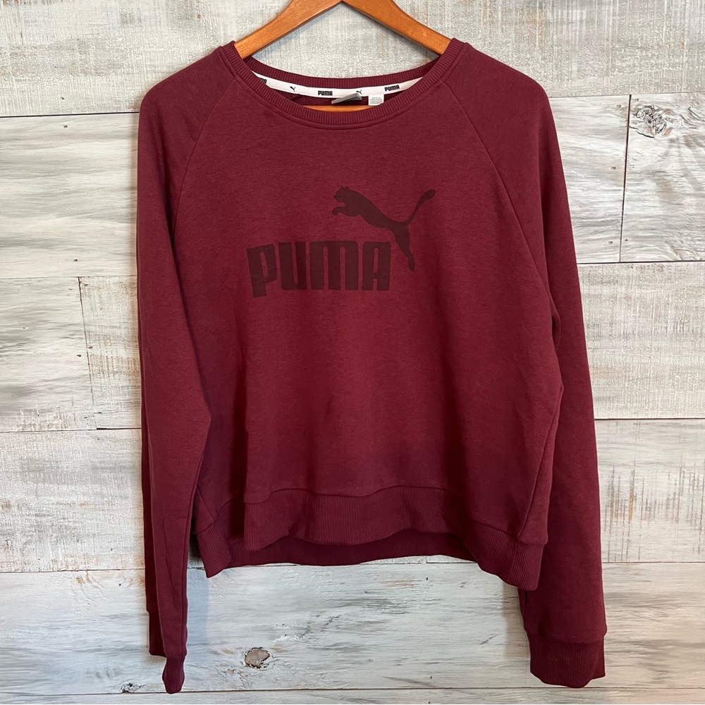 Puma Plum/Maroon Cropped Sweatshirt